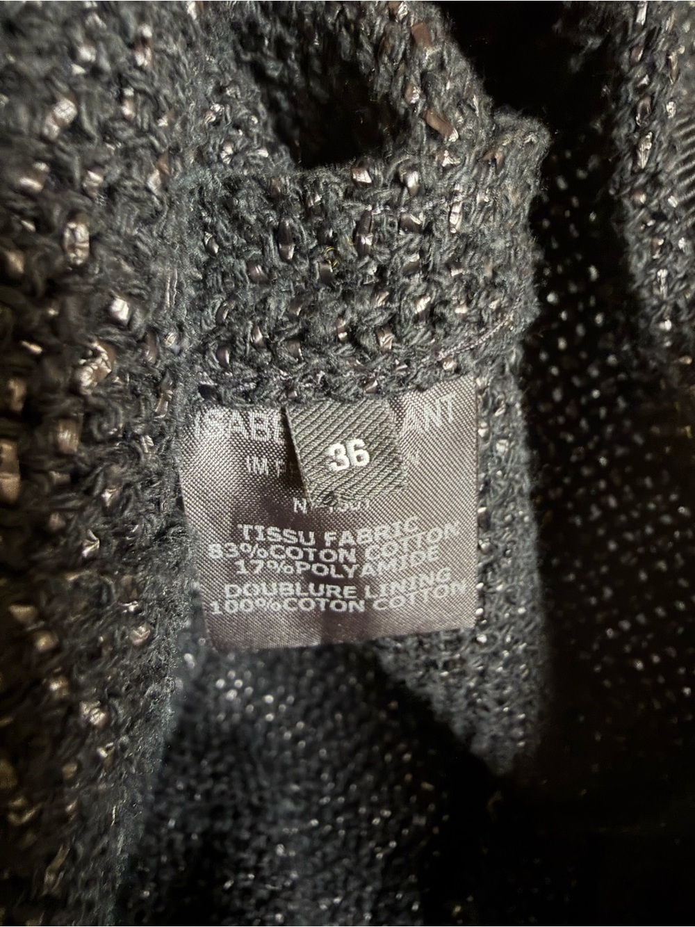 Isabel Marant Black Tweed Fringe Open-Front Jacket - Picture 6 of 6